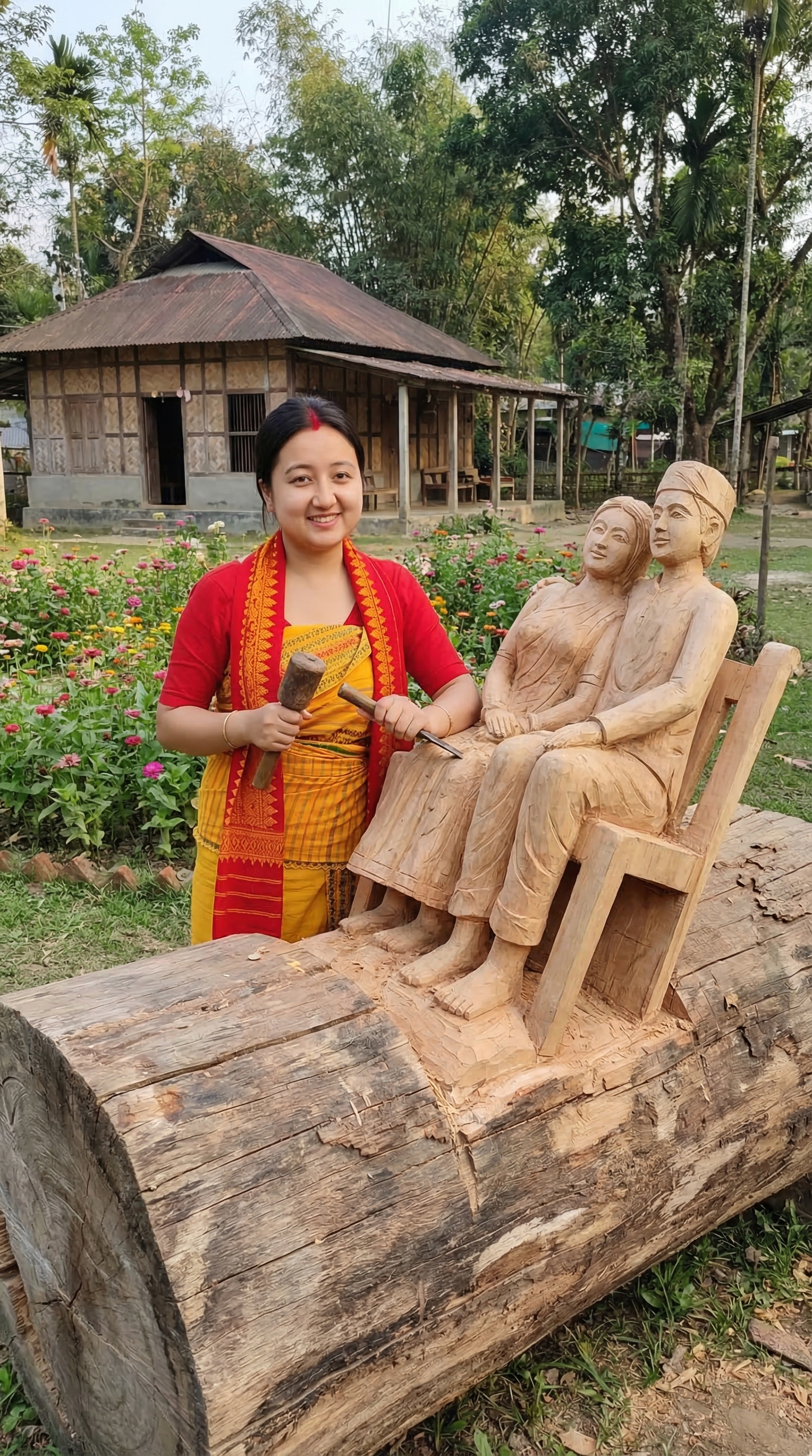 Wood carving
